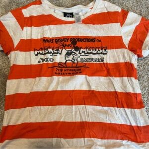 Disney Mickey Mouse 100 years striped top
